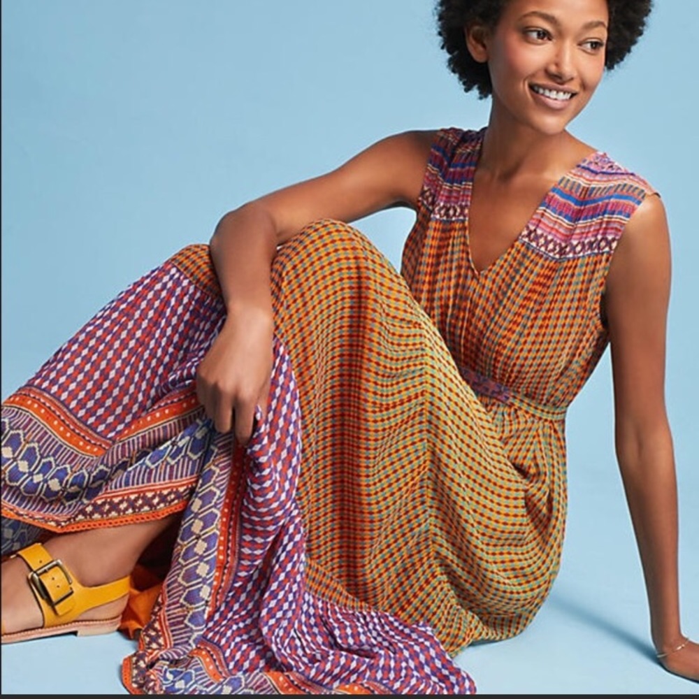Anthropologie Aelyn maxi dress by Tanvi Kedia